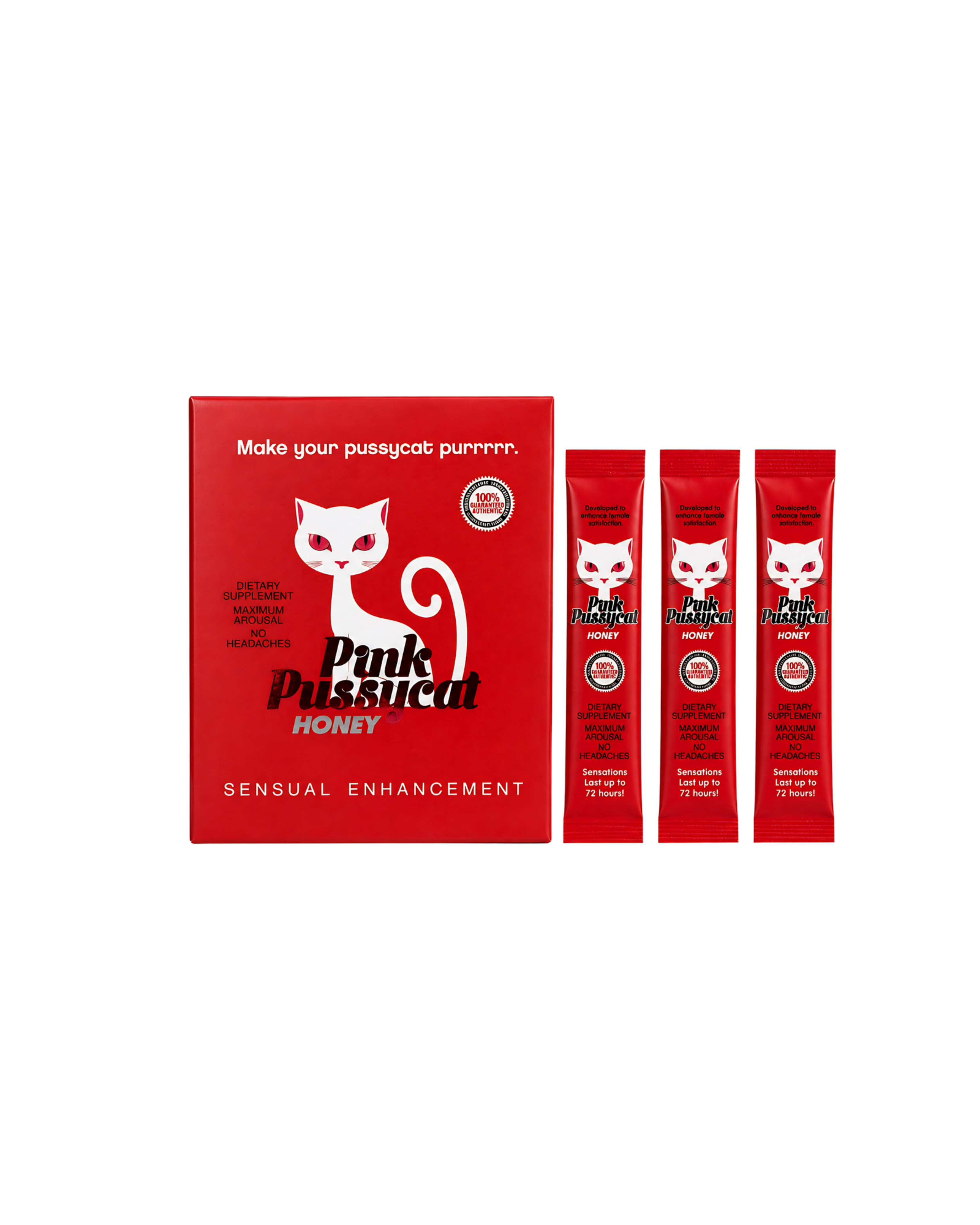 Pink Pussycat Honey Box – Premium honningposer for kvinner